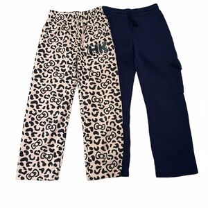 2 Pack Sweat Pants Hello Kitty Leopard and Navy Blue